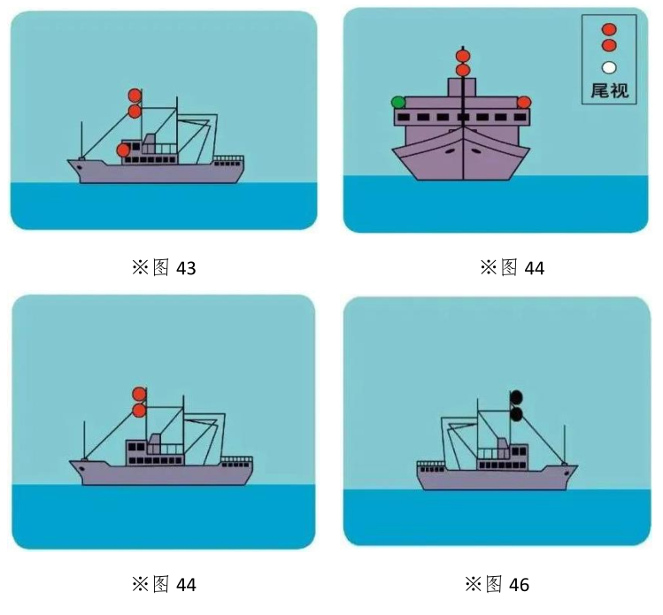 船舶桅杆信号灯指示图图片